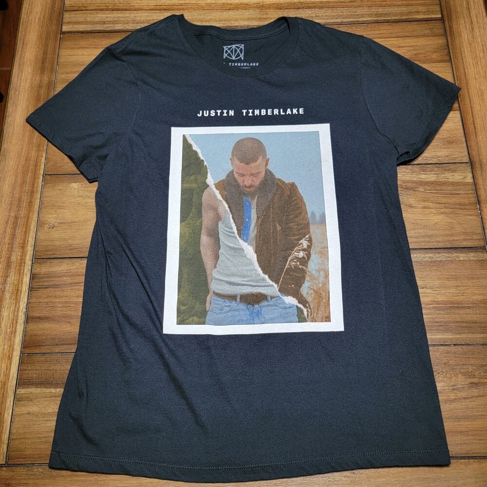 Justin Timberlake Black Ladies Tee - Size Large
